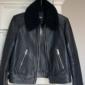 - Maje real leather jacket